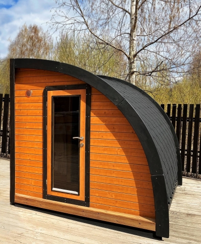 Halber Sauna-Pod